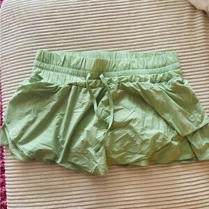 Women's Green Tennis Skort